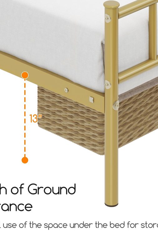 Yaheetech Headboard Footboard Platform Foundation - Image 8