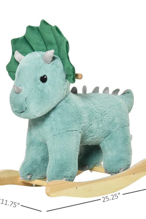 Qaba Rocking Triceratops Shaped Rocker Realistic - Image 4