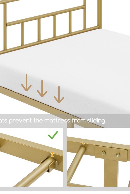 Yaheetech Headboard Footboard Platform Foundation - Image 9