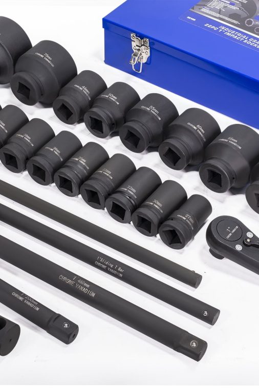 STARK USA 21Pcs 1" Drive Jumbo Extension Set 6 Point Impact Sockets Wrench Set with Case - Image 3