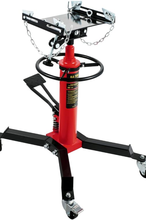 BENTISM Transmission Jack 1322 lbs 2-Stage Hydraulic High Lift Vertical Telescopic