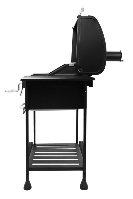 Royal Gourmet CD1824EN 24u201d Charcoal Grill Outdoor Smoker with Side Tables Backyard Griller Party BBQ Picnic Patio Cooking, Black - Image 4