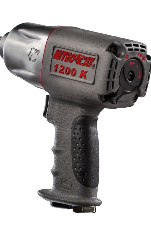 AIRCAT Pneumatic Tools 1200-K 1/2-Inch Nitrocat Composite Twin Clutch Impact Wrench 1295 ft-lbs