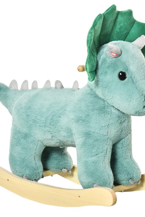 Qaba Rocking Triceratops Shaped Rocker Realistic