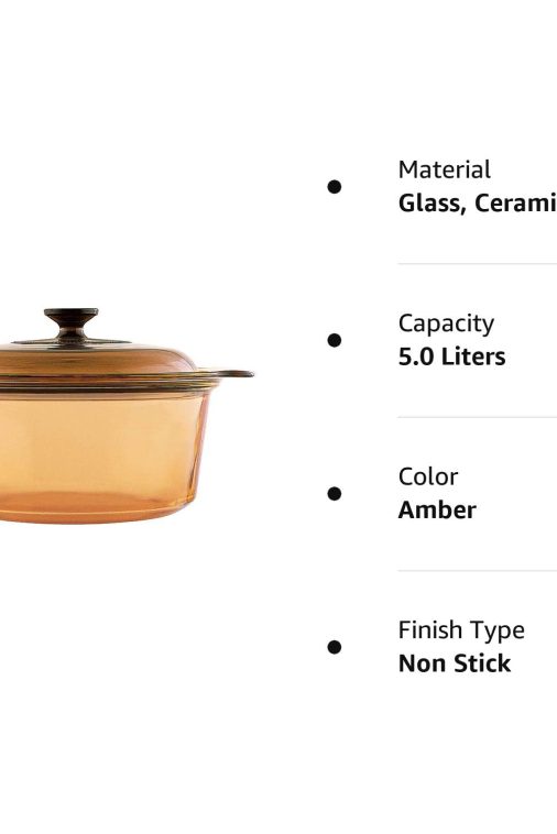 Visions 5L Round Dutch Oven With Glass Lid/Cover - Image 3