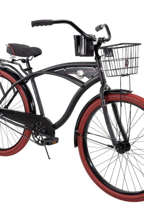 Huffy 26 In. Nel Lusso Men's Cruiser Bike, Black - Image 5