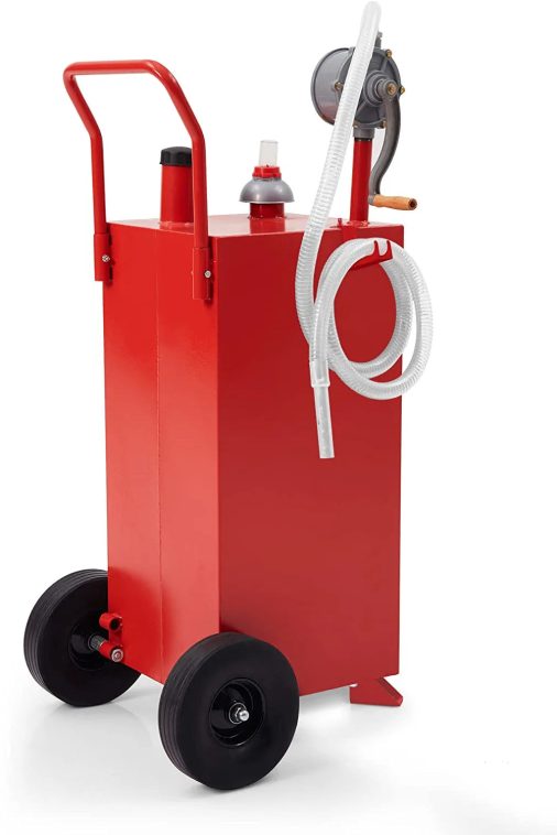 EastVita 30 Gallon Gasoline Tank Fuel Storage Tank Portable Gas Caddy without 2 Wheels for Boat, Car,Garden, Lawnmower, ATV - Image 3