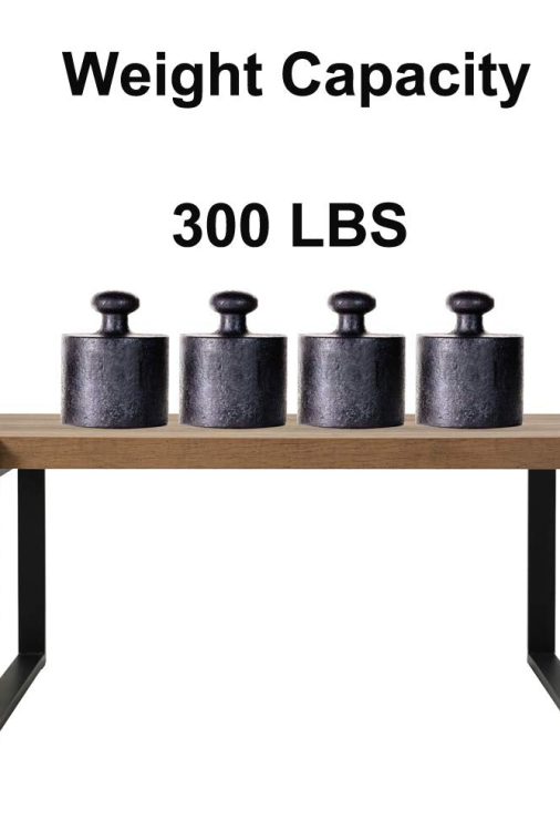 FOLUBAN Rustic Coffee Table,Wood and Metal Industrial Cocktail Tableu00a0for Living Room, 47 Inch Oak - Image 5