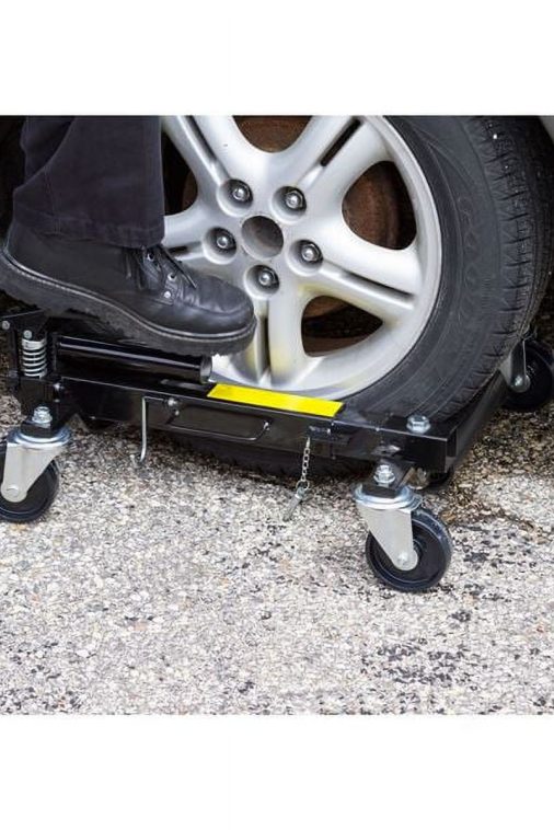 Black Widow BW-CJD-2 Hydraulic Vehicle Jack and Wheel Dollies (Pack oF-2) - Image 5
