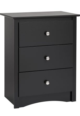 Prepac BDC 2403 Sonoma Nightstand 3 Drawer