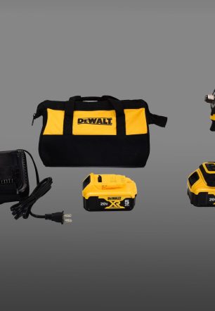 DeWalt DCF921P2 20V Cordless 1/2" Impact Wrench Kit w/2 Batteries, Charger & Bag