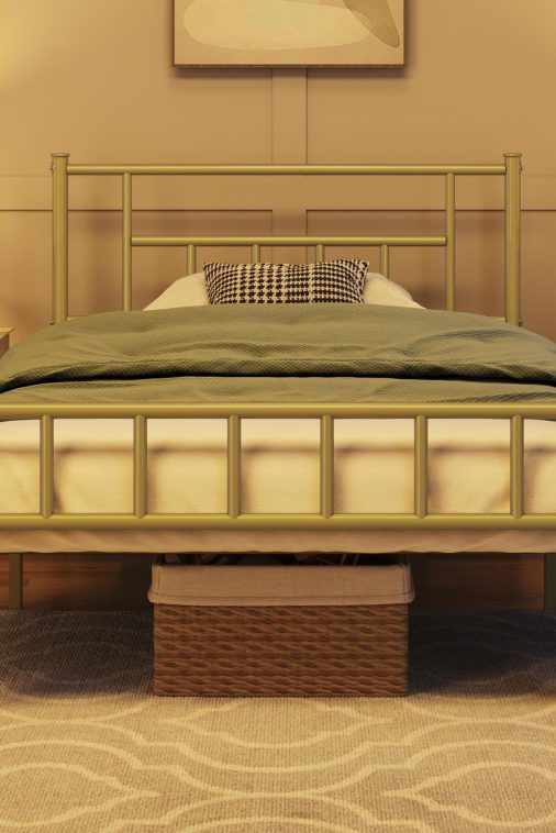 Yaheetech Headboard Footboard Platform Foundation - Image 4