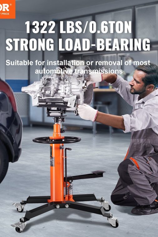 SKYSHALO Hydraulic Transmission Jack 1322 lbs 360° Swivel Wheels For Car Lift - Image 3