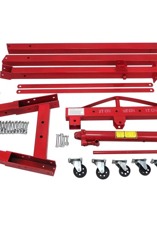 HTTMT- 2 TON Red 4400lb Heavy Duty Engine Motor Hoist Cherry Picker Shop Crane Lift - Image 4
