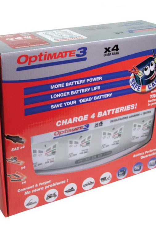 TecMate TM-455 Optimate 3 4X Ampmatic Battery Charger for Various 12V Batteries - Image 4