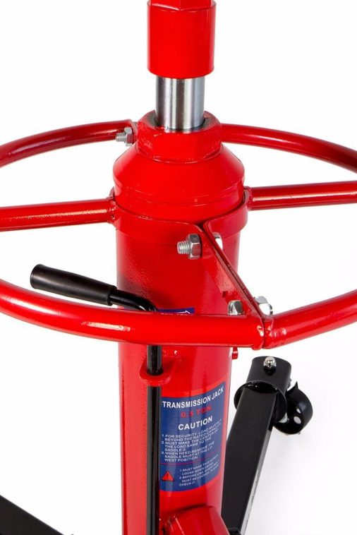 STARK USA Telescoping Hydraulic Transmission Floor Jack Foot Pedal with Caster Wheel Safety Chain, 1/2-Ton Capacity - Image 6
