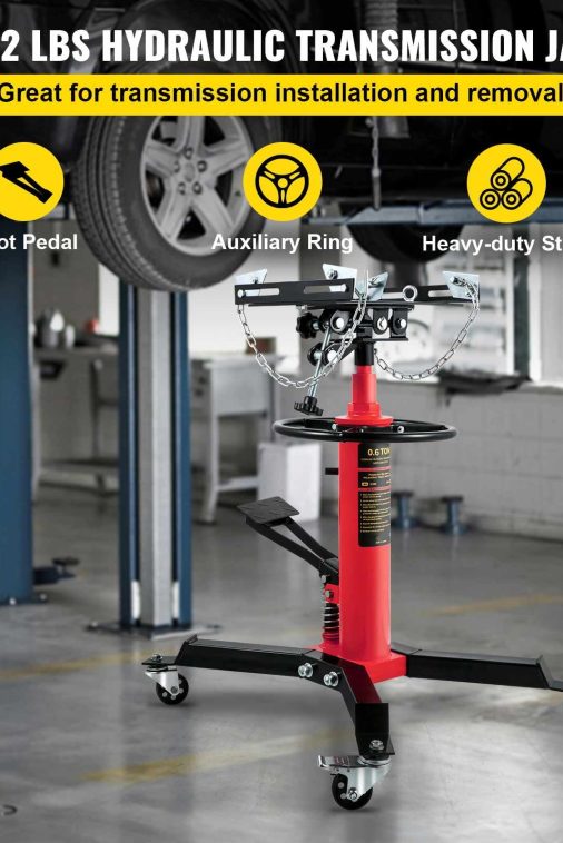 BENTISM Transmission Jack 1322 lbs 2-Stage Hydraulic High Lift Vertical Telescopic - Image 3