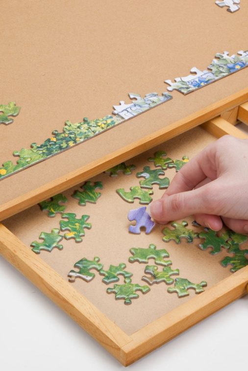 Bits and Pieces Jumbo 1500 Piece Puzzle Plateau W/ Storage Drawers， 26x35" - Image 3