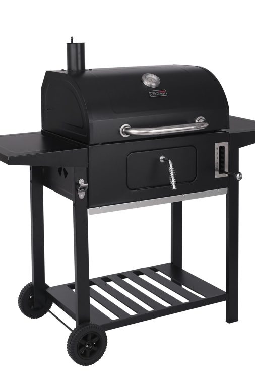 Royal Gourmet CD1824AX 24-Inch Charcoal Grill Outdoor BBQ Smoker Picnic Camping Patio Backyard Cooking, Black