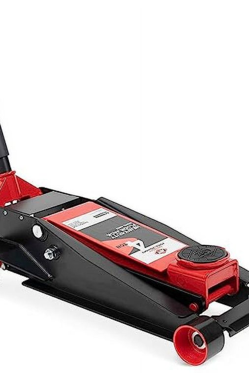 AFF - Service Jack - 4 Ton Capacity - Double Pump - Short Chassis - 2 pc Handle - 4.3" Min H to 20.5" Max H - Heavy Duty - Image 3