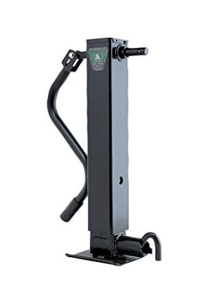 BULLDOG 182804 HD Square Trailer Jack, 12,000 lbs. Support Capacity, Sidewind, 12-1/2 Inch Travel