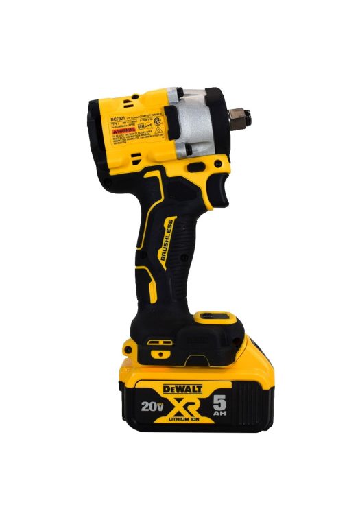 DeWalt DCF921P2 20V Cordless 1/2" Impact Wrench Kit w/2 Batteries, Charger & Bag - Image 7