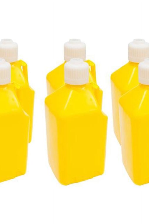 5 gal Utility Jug, Yellow - Case of 6