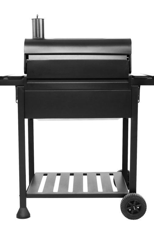 Royal Gourmet CD1824EN 24u201d Charcoal Grill Outdoor Smoker with Side Tables Backyard Griller Party BBQ Picnic Patio Cooking, Black - Image 5