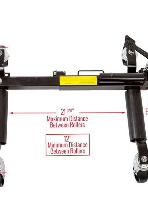 Black Widow BW-CJD-2 Hydraulic Vehicle Jack and Wheel Dollies (Pack oF-2) - Image 6