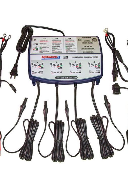 TecMate TM-455 Optimate 3 4X Ampmatic Battery Charger for Various 12V Batteries