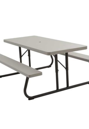 Lifetime 6 Foot Folding Picnic Table, Putty, 22119