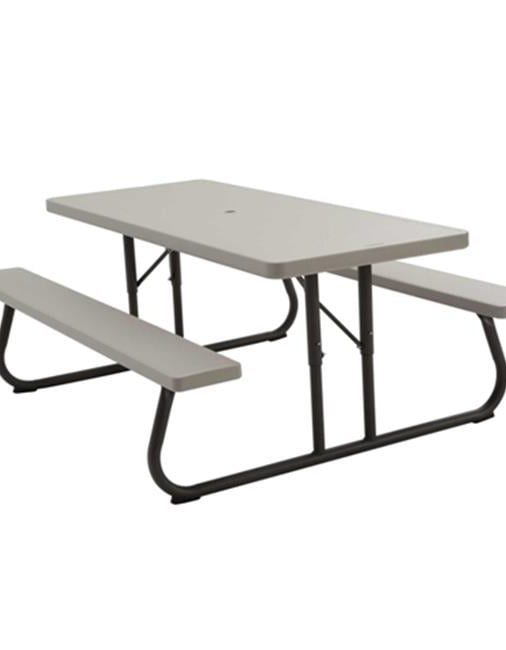 Lifetime 6 Foot Folding Picnic Table, Putty, 22119
